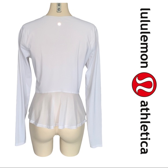 Lululemon Look Ahead Run Long Sleeve White